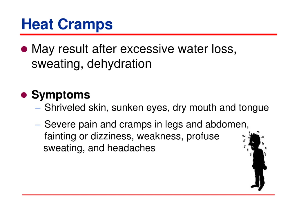 heat cramps