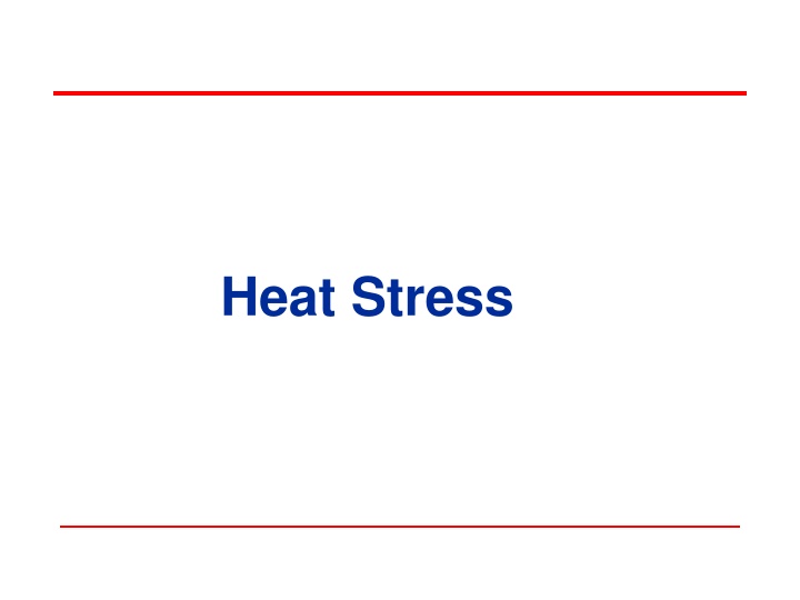 heat stress