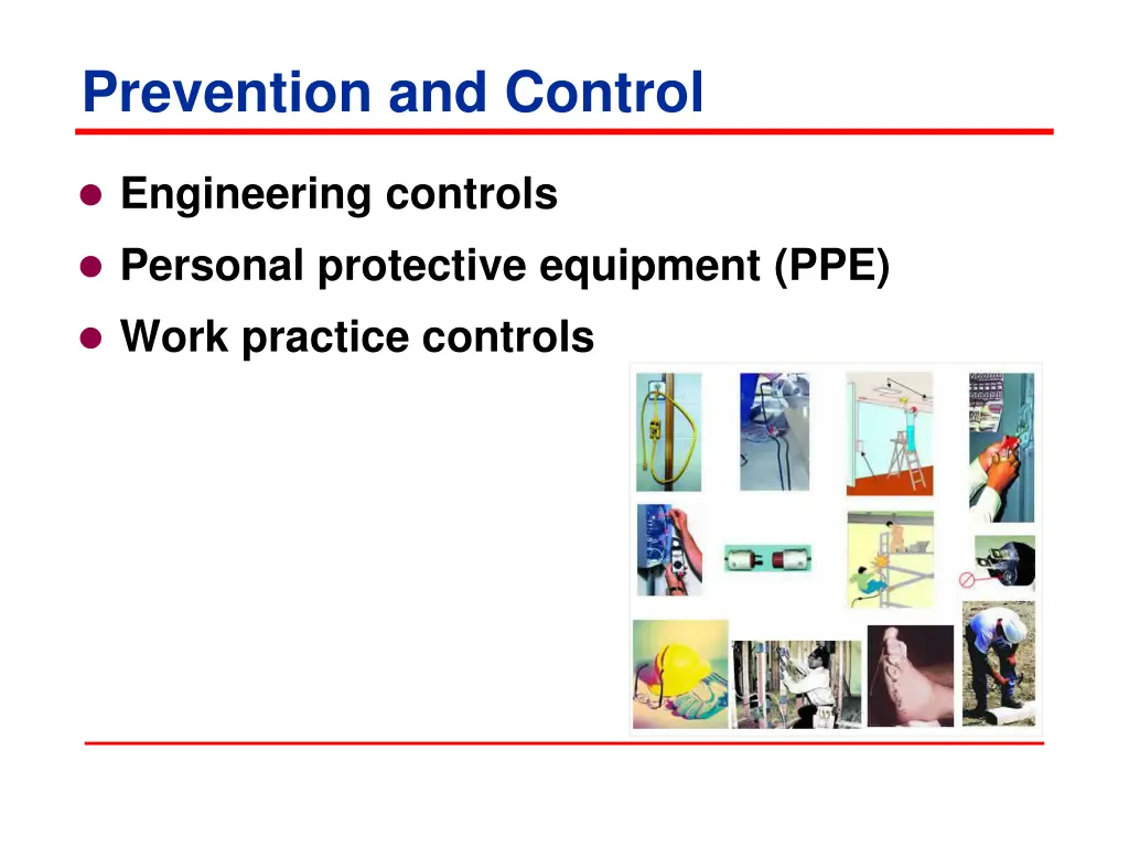 prevention and control