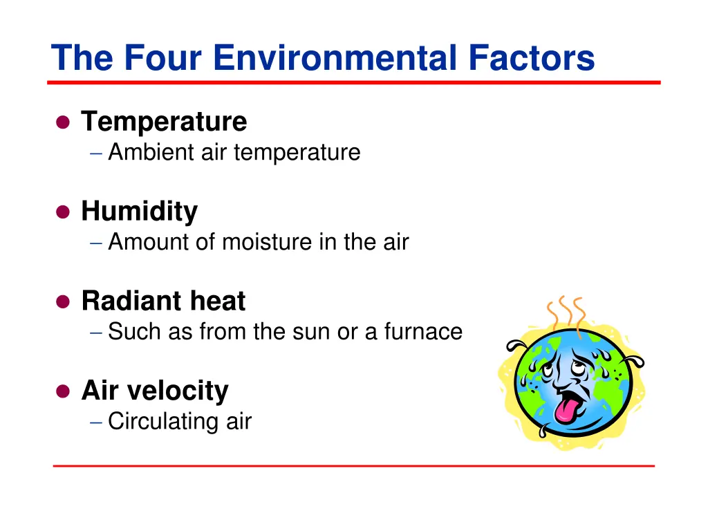 the four environmental factors