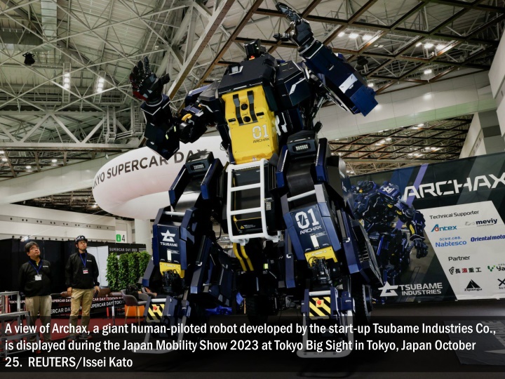 a view of archax a giant human piloted robot