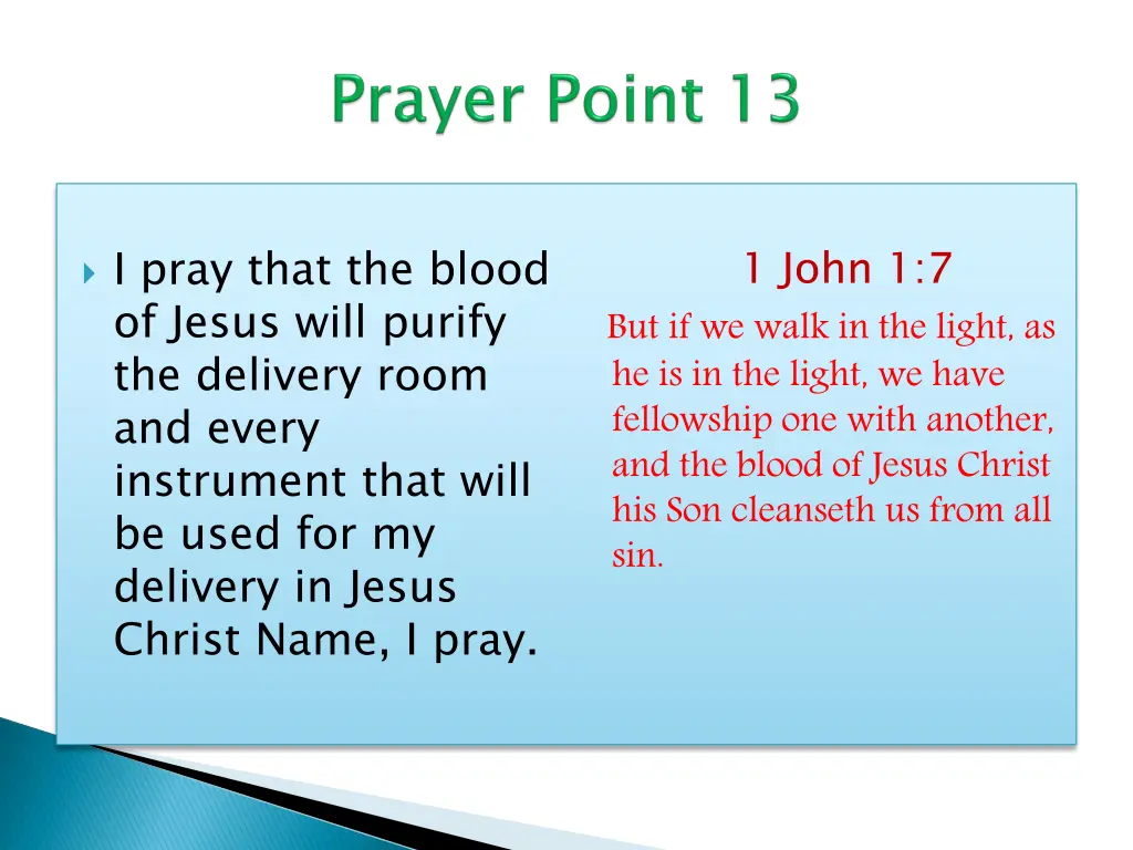 i pray that the blood of jesus will purify