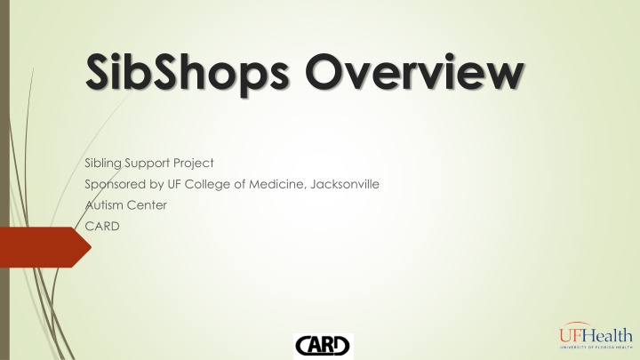 sibshops overview