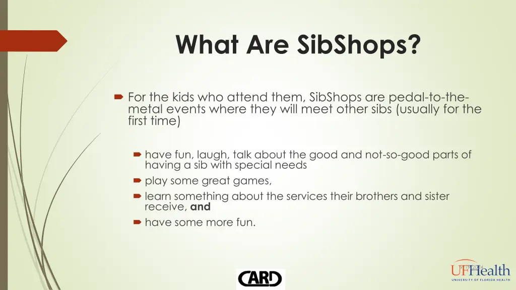 what are sibshops 4