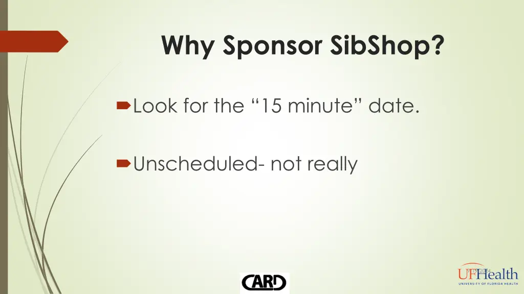 why sponsor sibshop 2