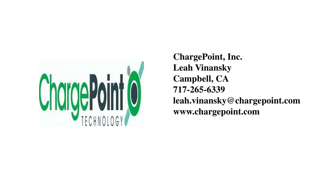 chargepoint inc leah vinansky campbell