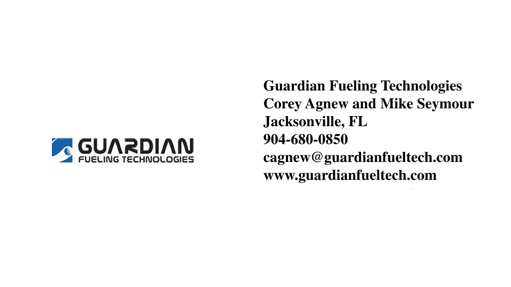 guardian fueling technologies corey agnew