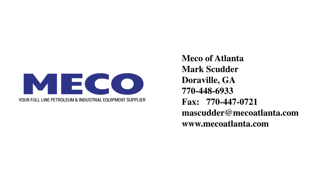 meco of atlanta mark scudder doraville