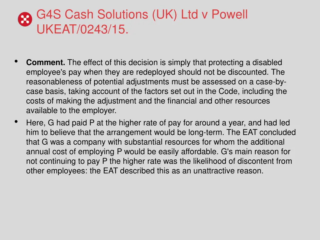 g4s cash solutions uk ltd v powell ukeat 0243 15 3