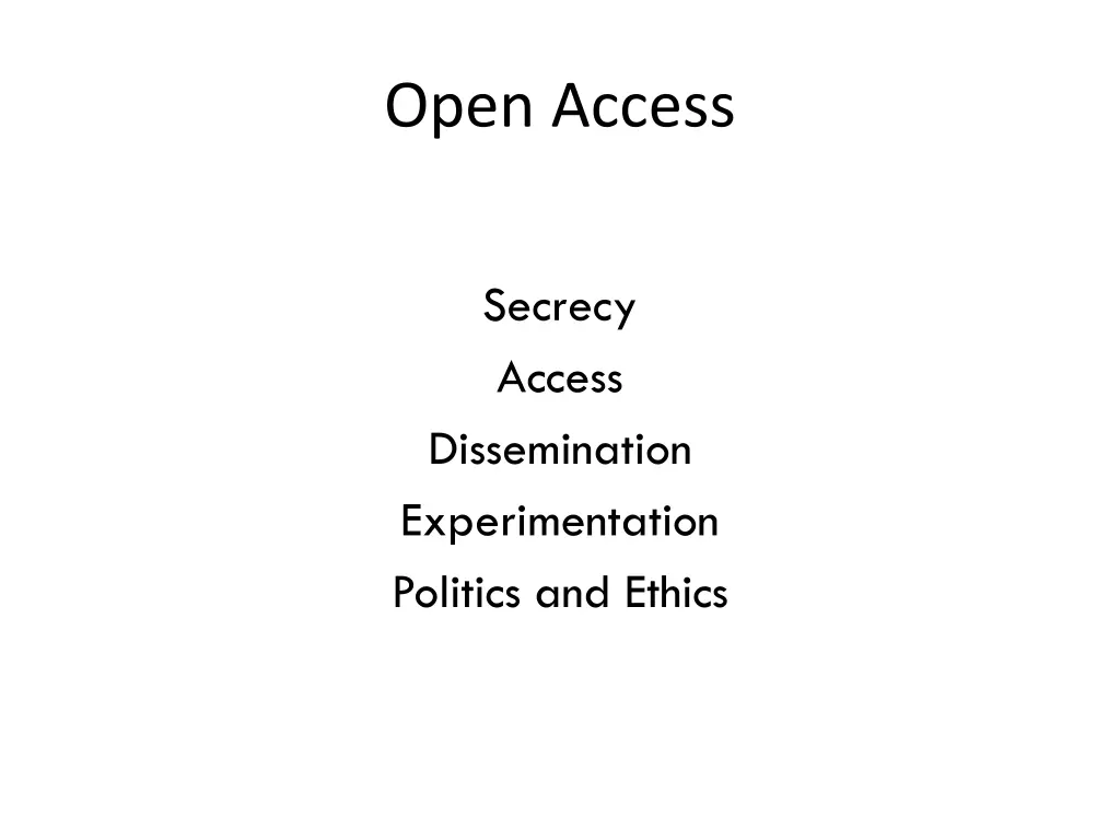 open access