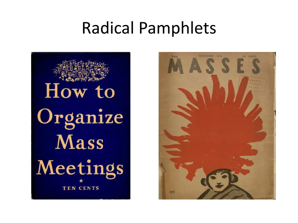 radical pamphlets