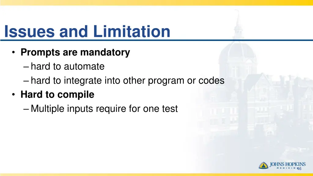 issues and limitation 1