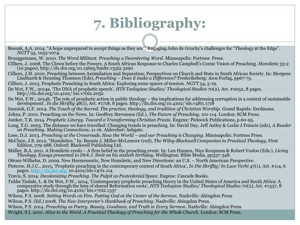 7 bibliography