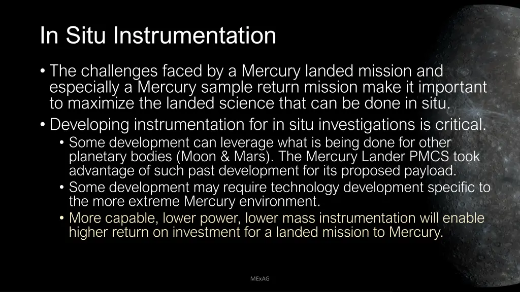 in situ instrumentation