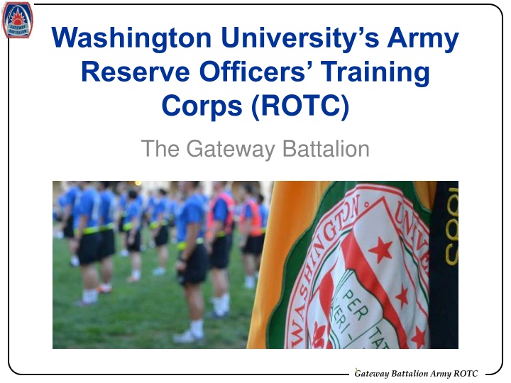 washington university s army reserve officers