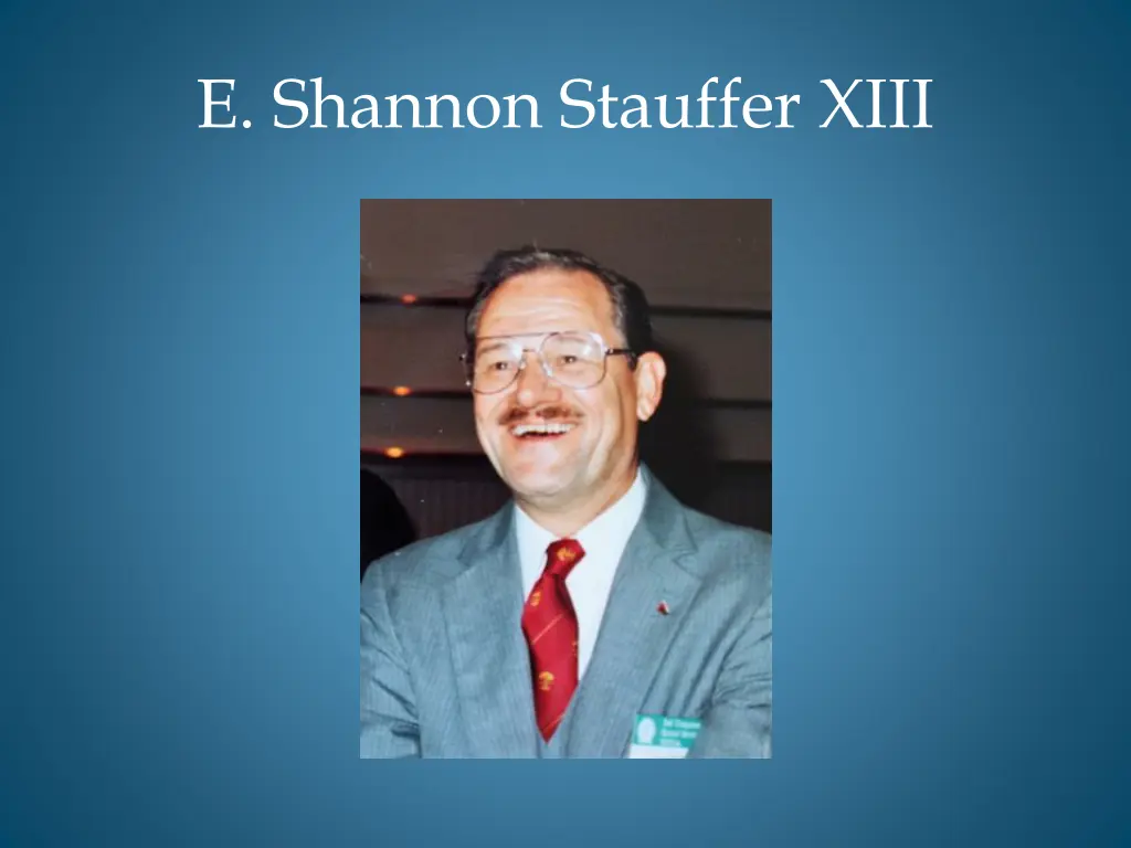 e shannon stauffer xiii