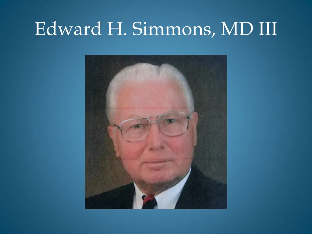 edward h simmons md iii