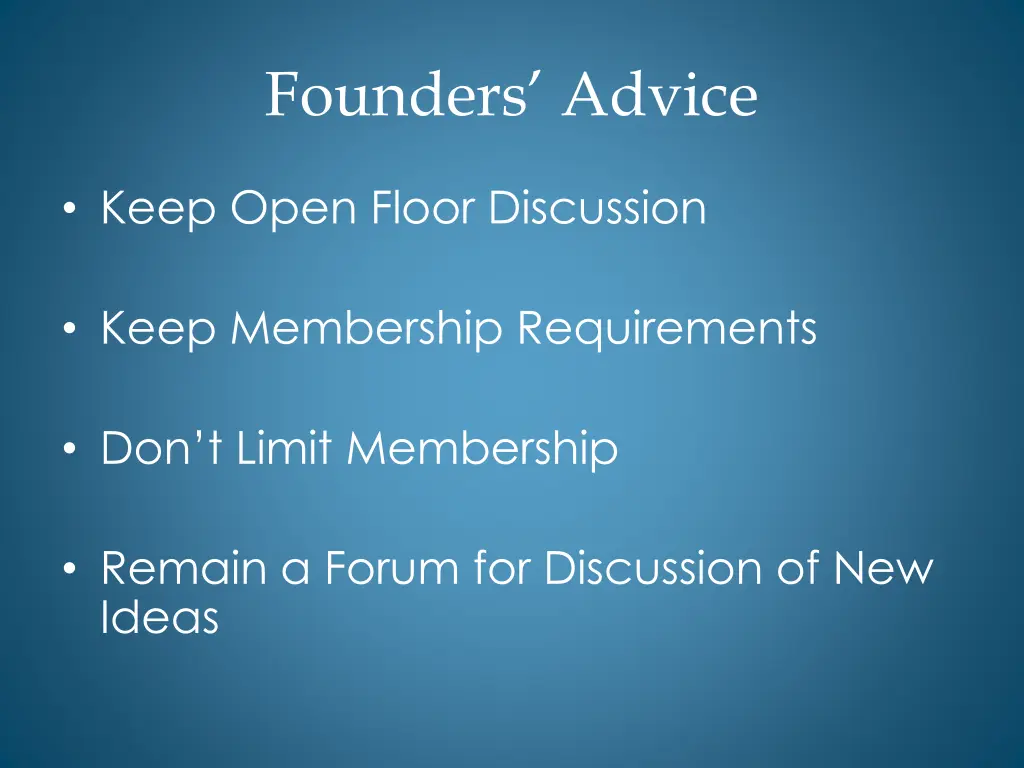 founders advice