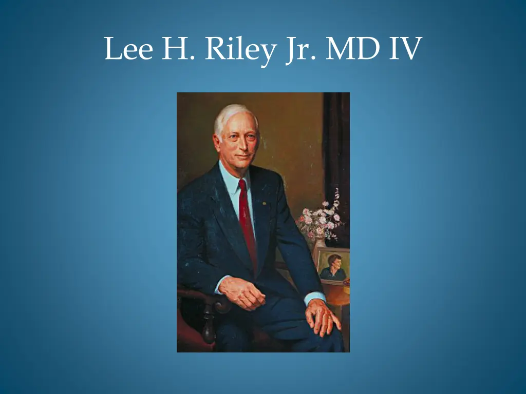 lee h riley jr md iv