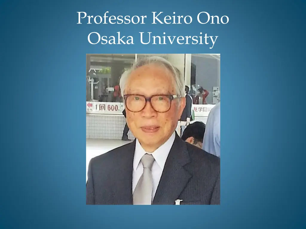 professor keiro ono osaka university