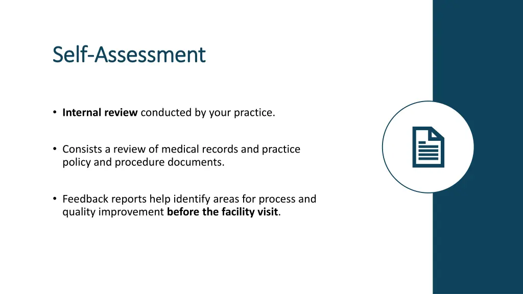 self self assessment assessment