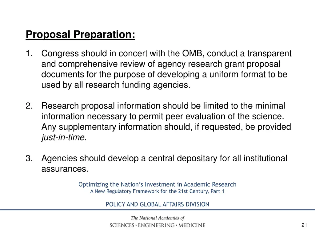 proposal preparation