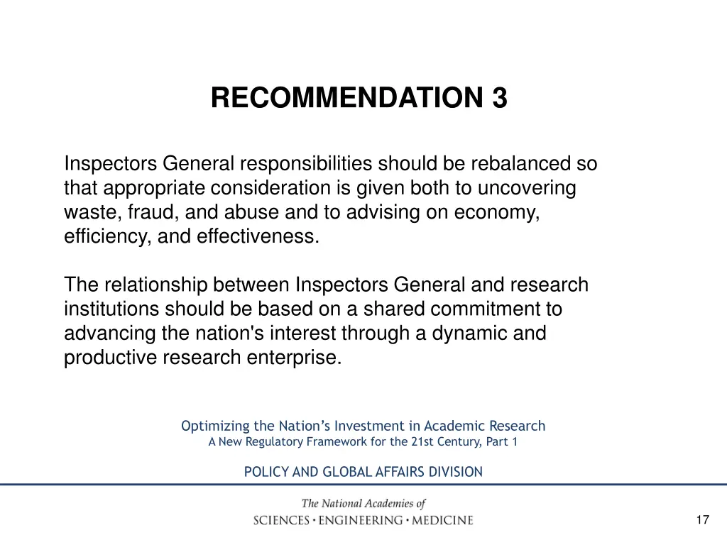 recommendation 3