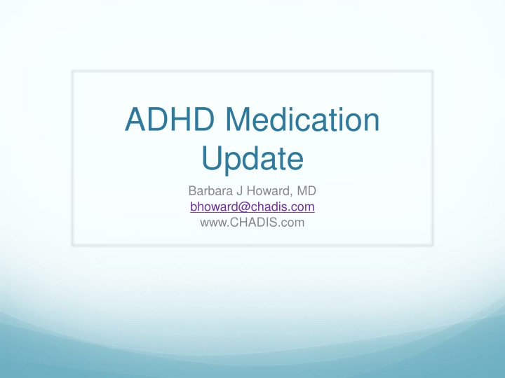 adhd medication update