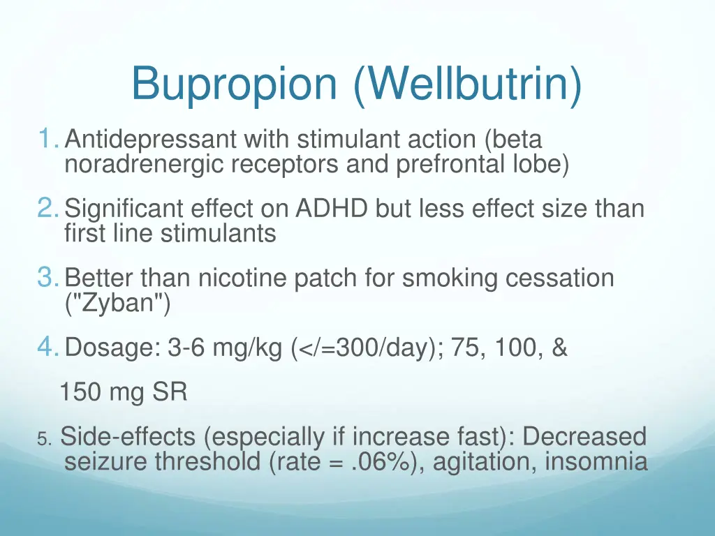 bupropion wellbutrin 1 antidepressant with