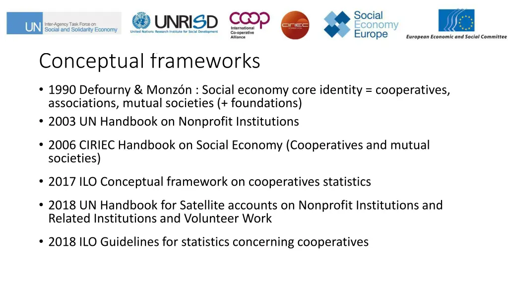 conceptual frameworks