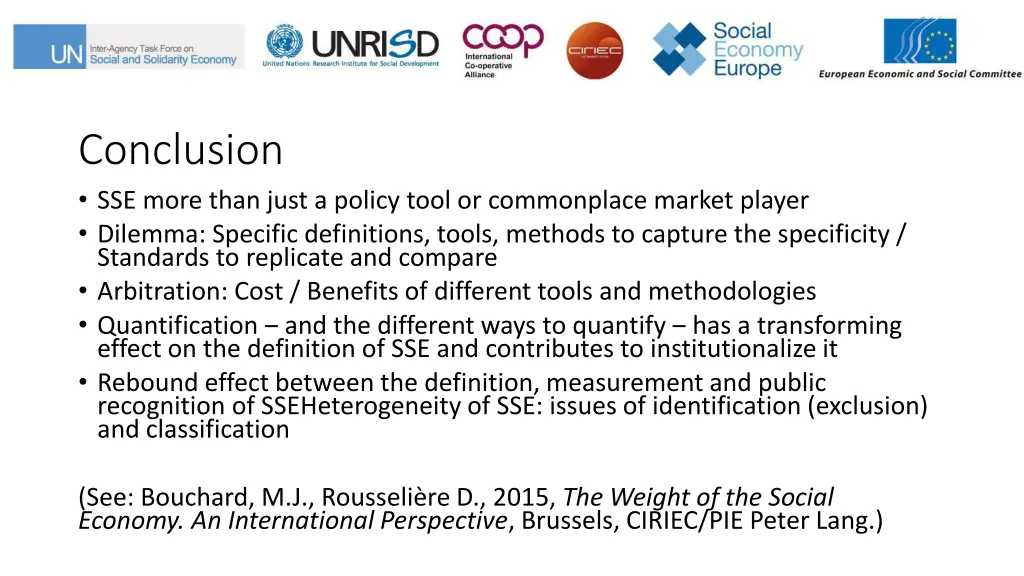 conclusion sse more than just a policy tool