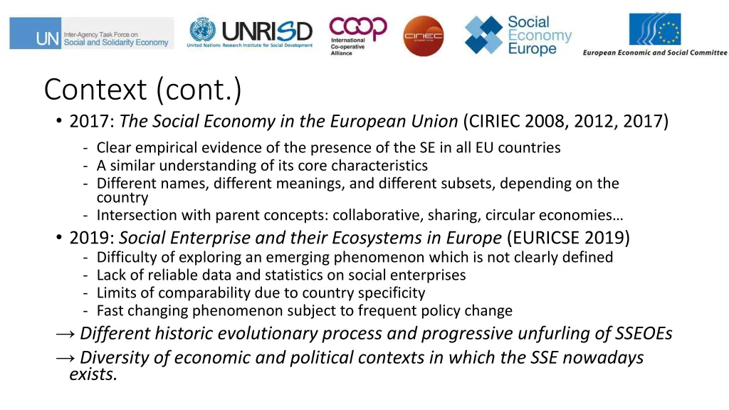 context cont 2017 the social economy