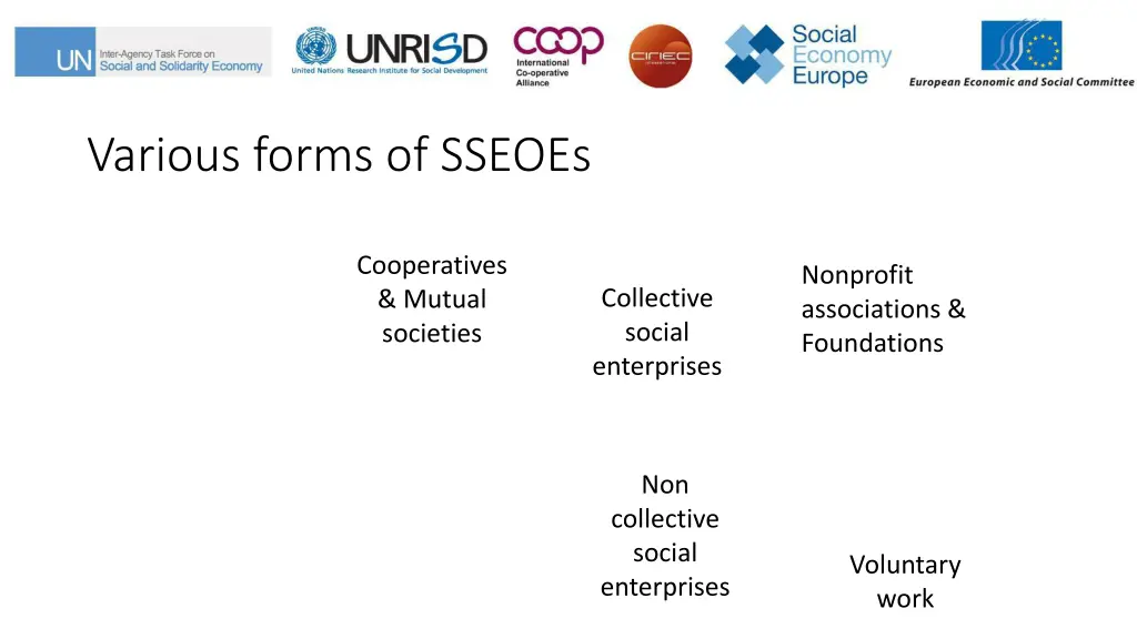 various forms of sseoes