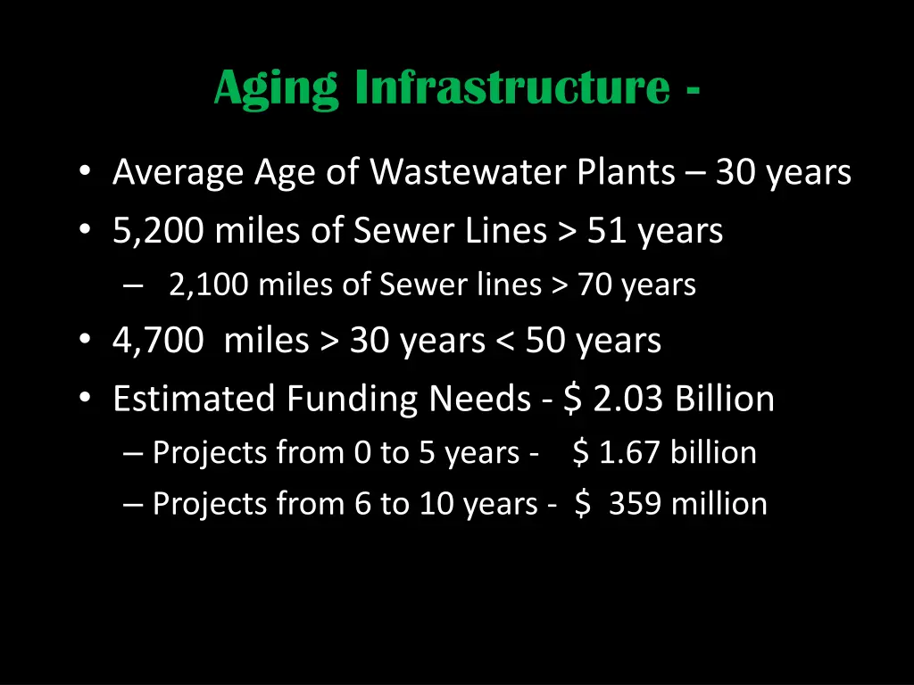 aging infrastructure 1