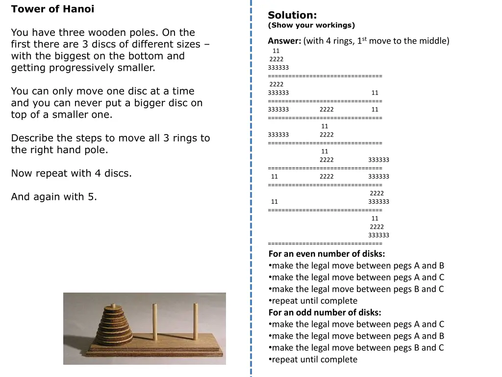 tower of hanoi 1