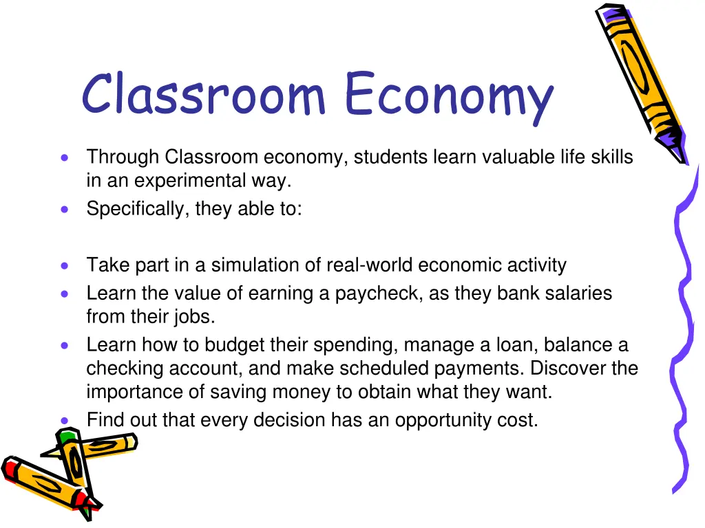 classroom economy