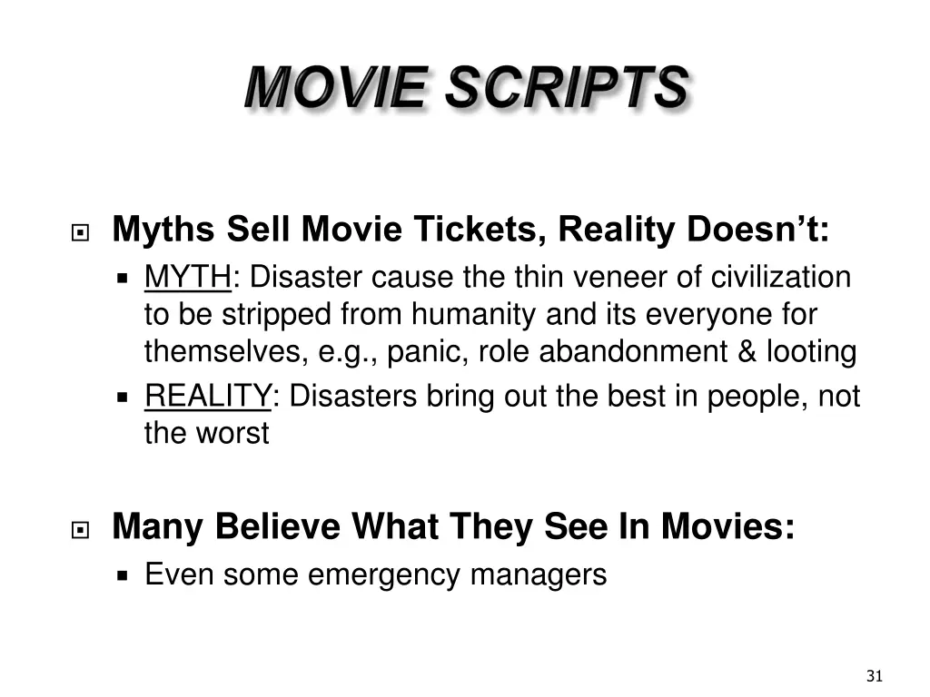 myths sell movie tickets reality doesn t myth