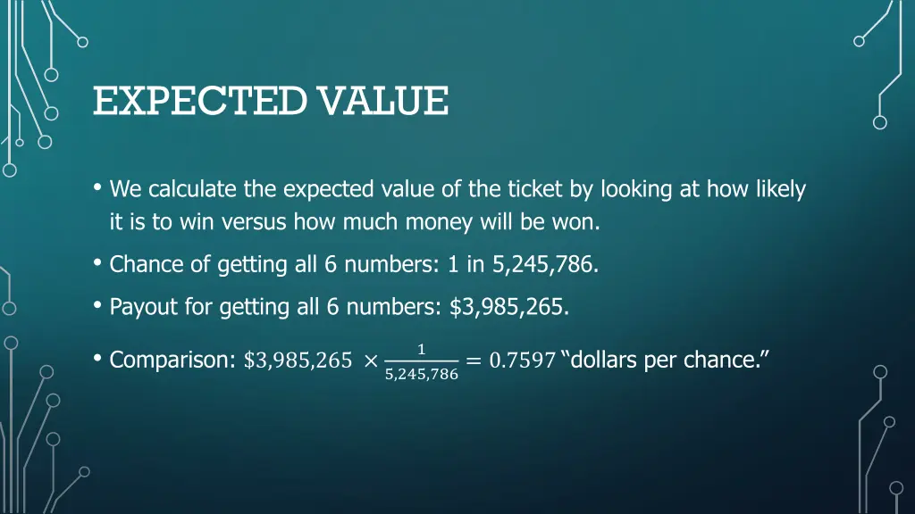 expected value