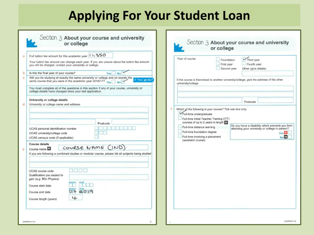 applying for your student loan 1