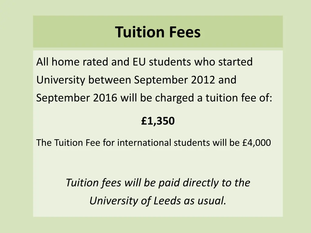 tuition fees