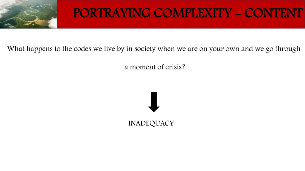 portraying complexity