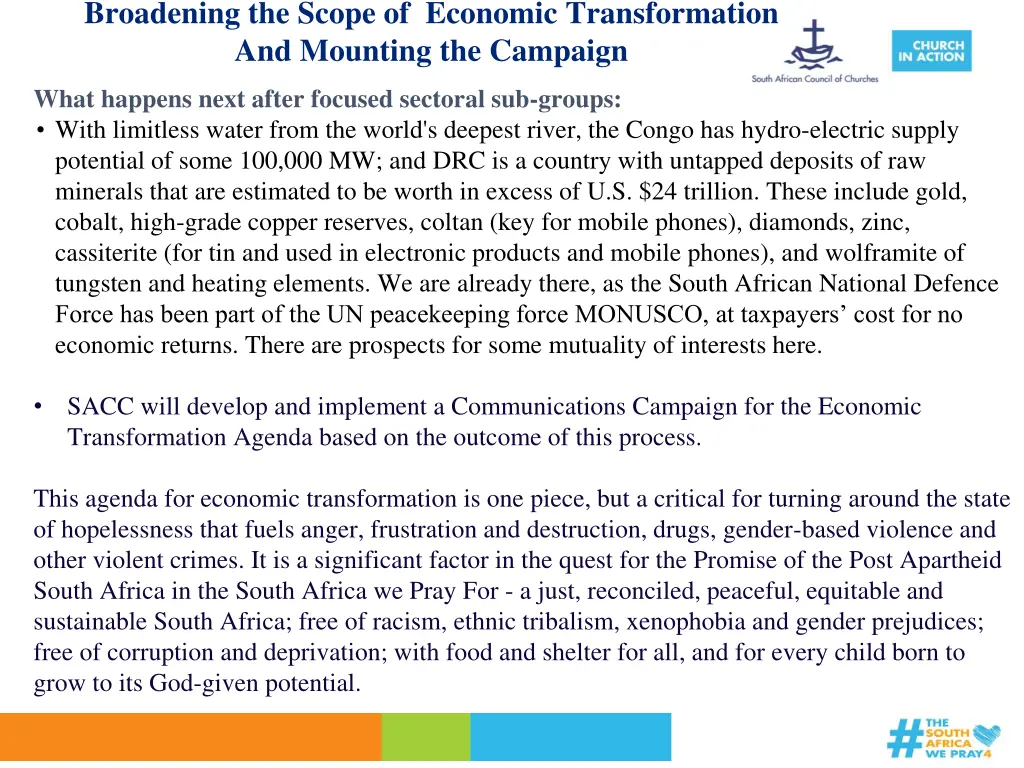 broadening the scope of economic transformation 1