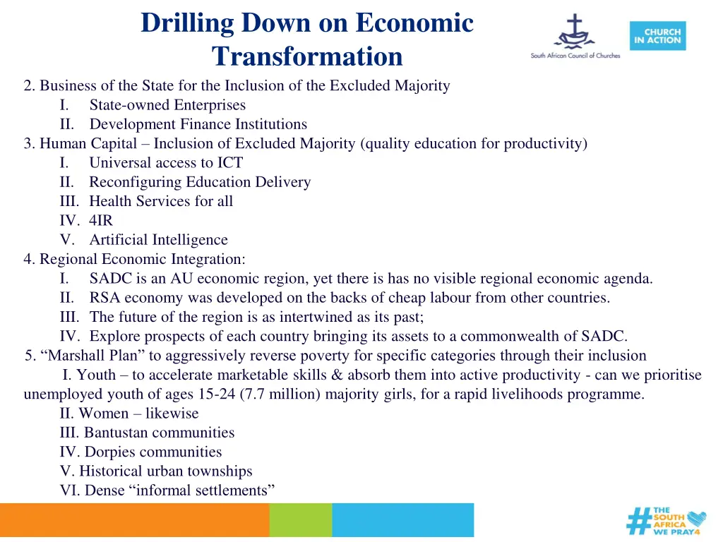 drilling down on economic transformation