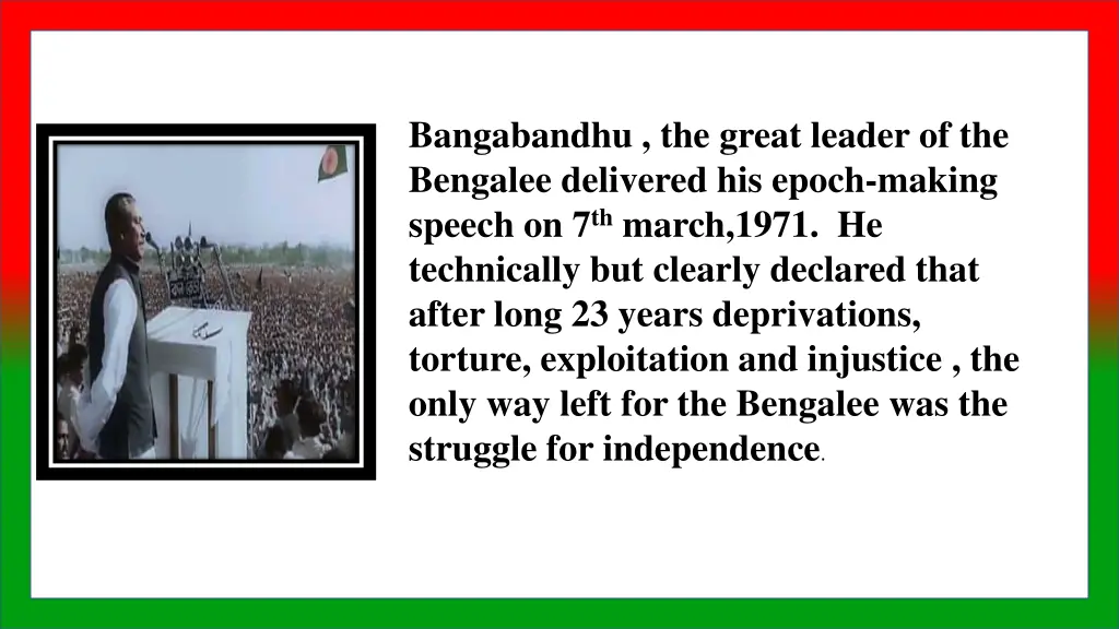 bangabandhu the great leader of the bengalee