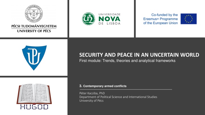 security and peace in an uncertain world first