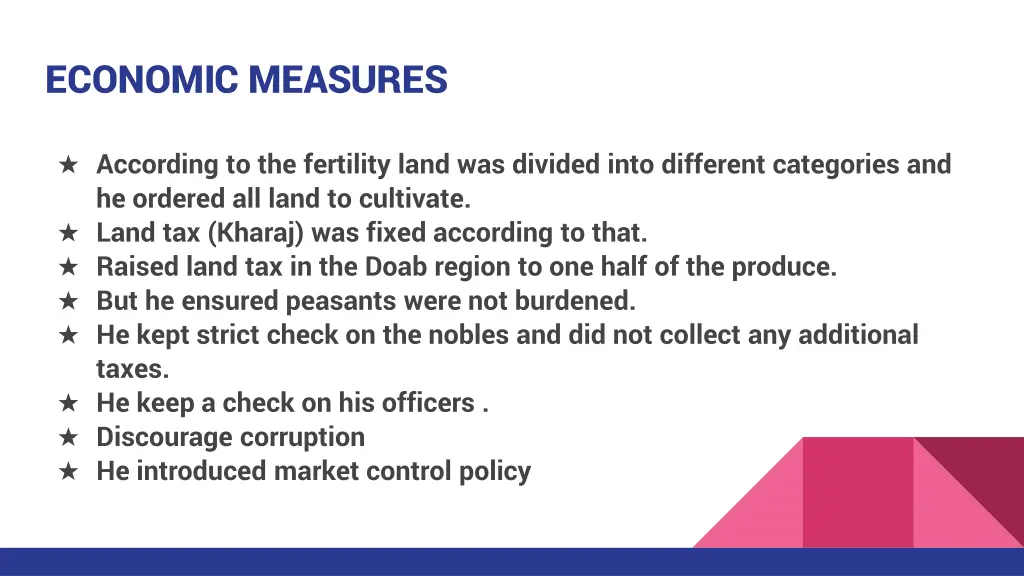 economic measures