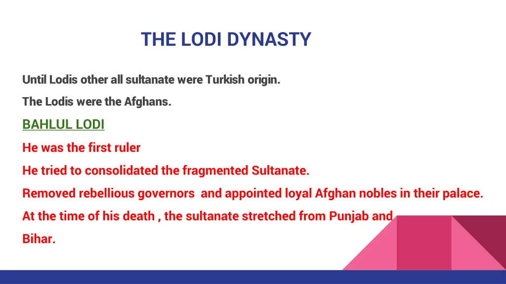 the lodi dynasty