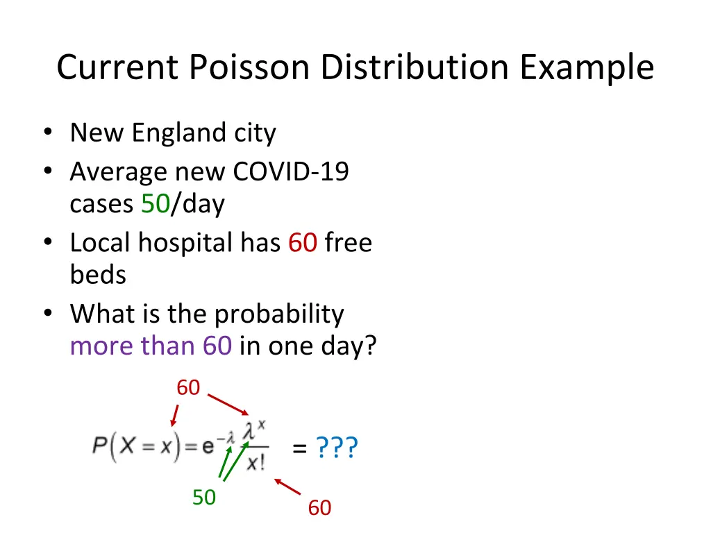 current poisson distribution example 1