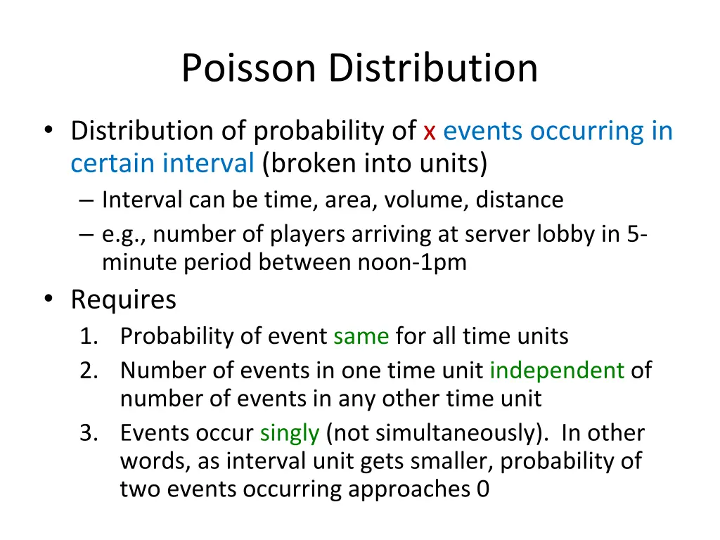 poisson distribution