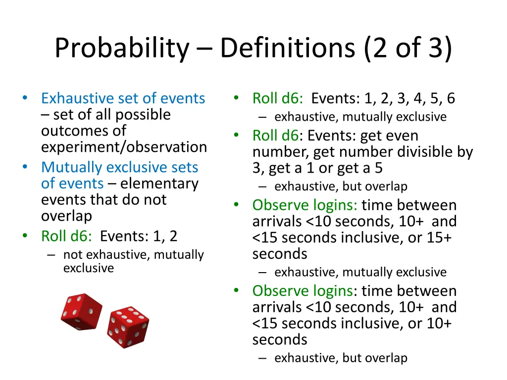 probability definitions 2 of 3